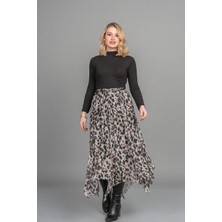 MissVina Vogue Asimetrik Tül Elegance Etek 6849