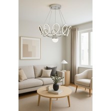 Avizem Ledli Avize Leylak Maxi Büyük 1 Top Krom