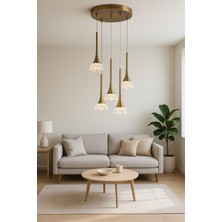 Avizem Krıstal Modern Avize 20400-5 Bakır