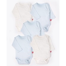 Bebetto Uzun Kollu Body 5li (Always 40/1 Interlok) Mavi