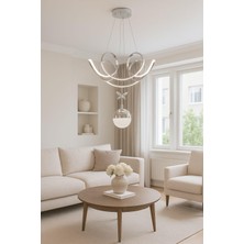 Avizem Ledli Avize Leylak Büyük 1 Top Krom