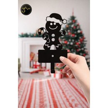 3art Metal Dekorasyon Kardan Adam Figürü – Minimal Noel Dekorlu Askılık