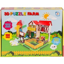 Osense LC0115 3D Boyutlu Çiftlik Puzzle -