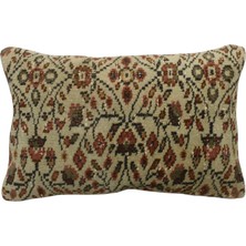 Kilim Antik El Dokuma Dekoratif Halı Kırlent Yastık Kılıfı 1388 - Vintage - Çok Renkli