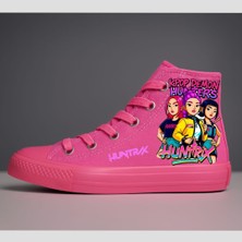 ALCdesing Kpop Demon Hunters Huntrıx Baskılı Kız Çocuk Spor Ayakkabı ve Sneakers