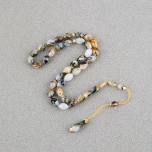 Lapisdo Arizona Katalin Sistemli Beyzi Kesim 8X12MM Tesbih