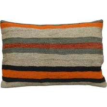 Kilim Antik El Dokuma Dekoratif Kilim Kırlent Yastık Kılıfı 1385 - Yeni - Çok Renkli