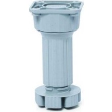 Asil Beyaz Baza Ayağı Plastik Ayarlanabilir Ayak 10-15 Ayarlı 4 Adet gri renk