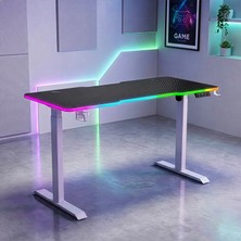 Karr Gaming G-Flex Elektrikli Yükseklik Ayarlı Rgb Aydınlatmalı Oyuncu Masası - 140X60 - Siyah