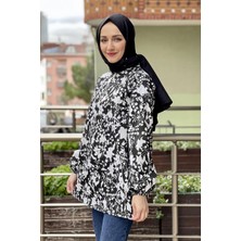Moda Çizgi Desenli Tunik