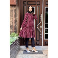 Moda Çizgi Desenli Tunik