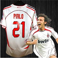 Alaturka Mix Retro Ac. Milan. Pirlo 21 Beyaz Yetişkin Forması