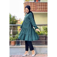 Moda Çizgi Desenli Tunik