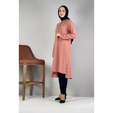 Moda Çizgi Desenli Tunik