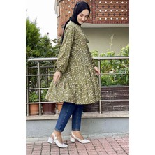 Moda Çizgi Desenli Tunik