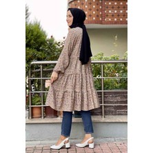 Moda Çizgi Desenli Tunik