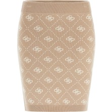 Guess Sarah 4g Triko Kadın Krem Etek W4BD0SZ3JD2-FNJS