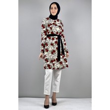 Moda Çizgi Desenli Tunik