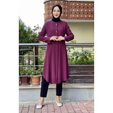 Moda Çizgi Desenli Tunik