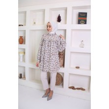 Moda Çizgi Desenli Tunik