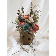 Florivya Design Dekoratif Saksıda Yapay Çiçek Aranjmanı