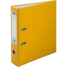 Kraf Büro Klasörü, Geniş, A4 Boyut, 2 Halkalı, Sarı