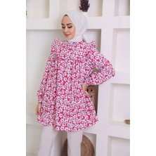 Moda Çizgi Desenli Tunik