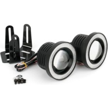 Angel Sis Farı Üniversal 76MM Mercekli (2 Adet) Buz Mavi