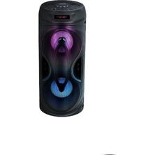 UltraNova Renkli Kule Tasarımlı Taşınabilir Bluetooth Hoparlör, Güçlü Ses ve Şık Görünüm