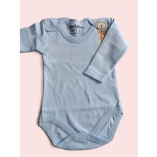 Uzun Kollu Çıtçıtlı Body %100 Pamuklu Düz Renk Unisex 0-9AY