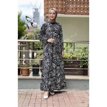 Moda Çizgi Tesettür Elbise