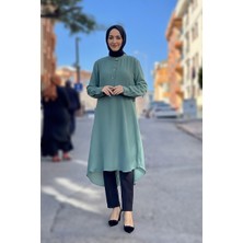 Moda Çizgi Desenli Tunik