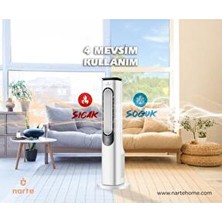 Narte Isıtma & Soğutma Fanı Uzaktan Kumanda ile Ayarlanabilir Termostatlı Modern Tasarım 2000 W