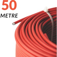 Ünal Solar Kablo 6mm2 Kırmızı 50 Metre