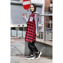 Moda Çizgi Desenli Tunik