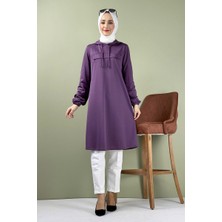 Moda Çizgi Desenli Tunik