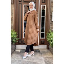 Moda Çizgi Desenli Tunik