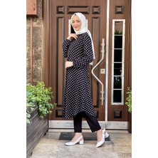 Moda Çizgi Desenli Tunik