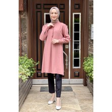 Moda Çizgi Desenli Tunik