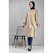 Moda Çizgi Desenli Tunik