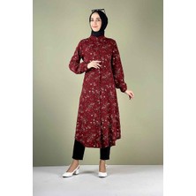 Moda Çizgi Desenli Tunik