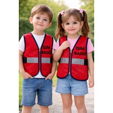 Teknik Fermuarlı Reflektörlü Çocuk Etkinlik Yeleği (Isim Baskısı Yapılır)