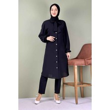 Moda Çizgi Desenli Tunik