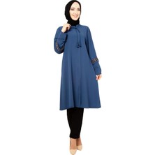 Moda Çizgi Desenli Tunik