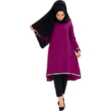 Moda Çizgi Desenli Tunik