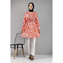 Moda Çizgi Desenli Tunik