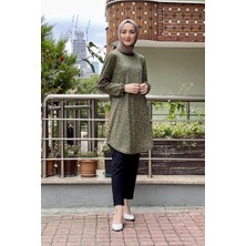 Moda Çizgi Desenli Tunik