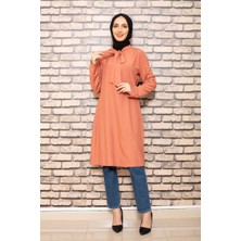 Moda Çizgi Desenli Tunik