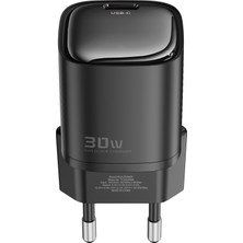 Realpower Gan 30W Usb-C Hızlı Şarj Cihazı ve Kablo Set Siyah (Usb-C - Usb-C 60W Kablo) TCS30WBK
