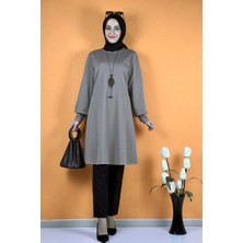 Moda Çizgi Desenli Tunik